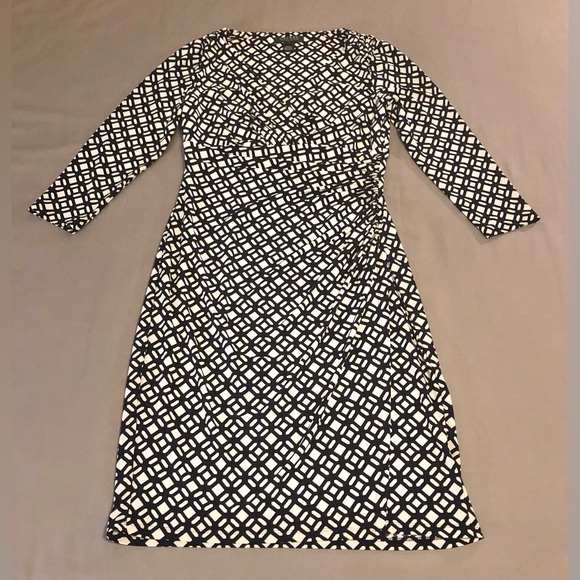 Lauren Ralph Lauren Geometric Print Dress Size 4 - Picture 1 of 5